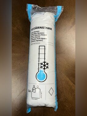 NEW IKEA STJÄRNSTARR Comforter Cooling Full/Queen 86”x86” White 604.572.56 NIP